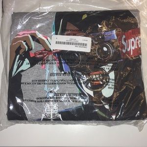 Supreme Heather Grey Creeper Tee Size Medium